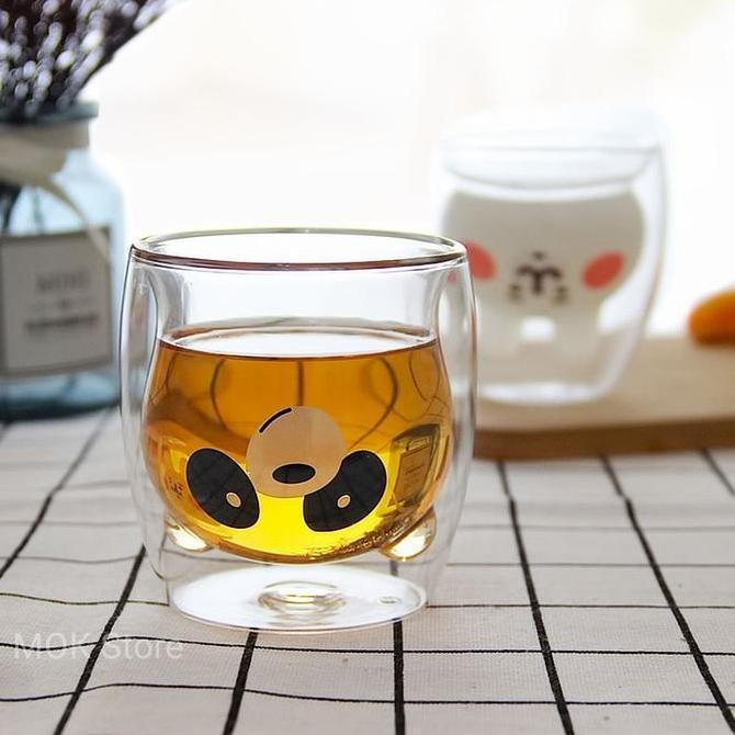 Trinken- Double Ll Glass Panda/Gelas Kaca Panda Double Ll