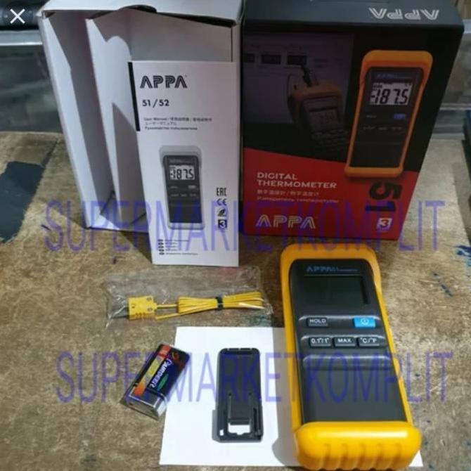 Appa 51 thermoucouple Appa51 digital contact thermometer asli taiwan