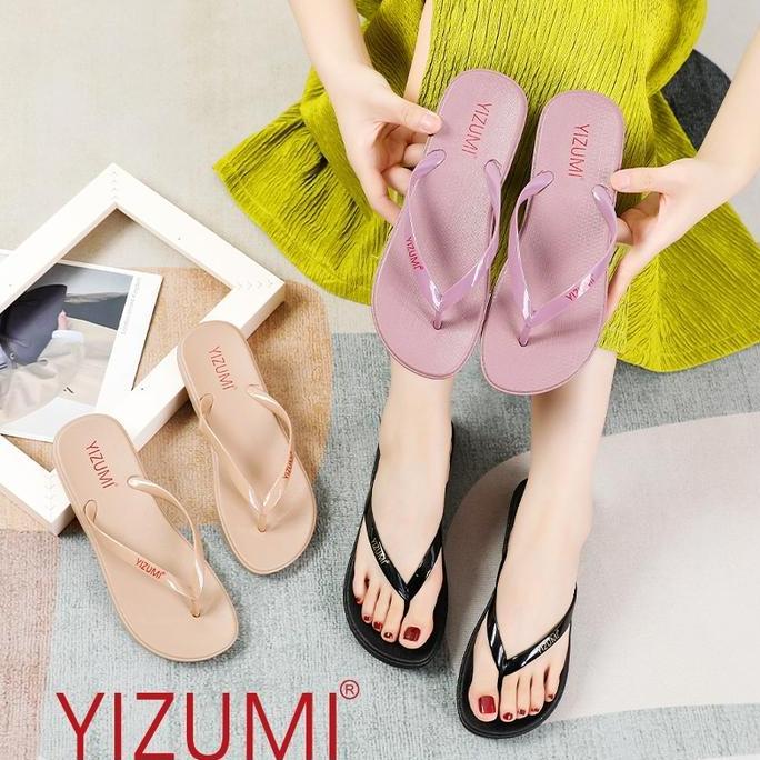 DB118 >> SANDAL WANITA JEPIT SANDAL YIZUMI SANDAL JEPIT SENDAL JEPIT WANITA |  L5002 Black