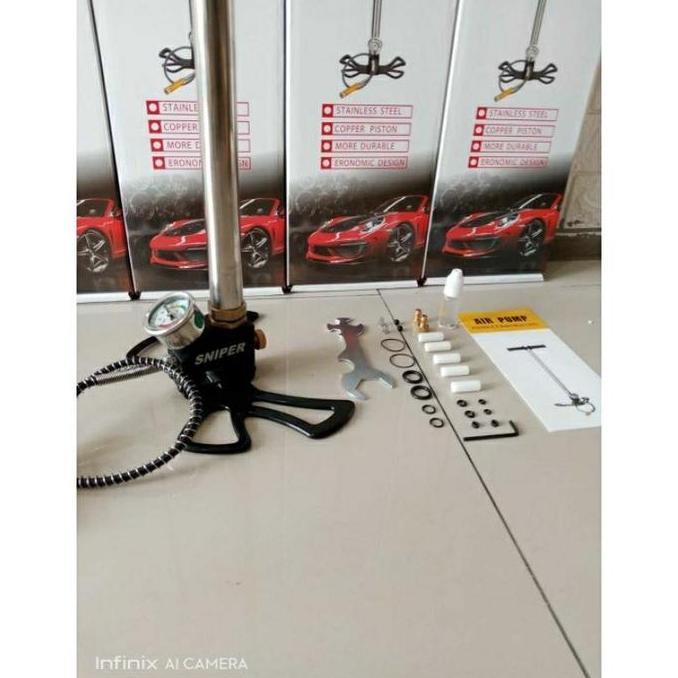 Grosir Sniper Pompa Pcp 6000 Psi, Pompa Pcp 3 Stage, Kaki Lipat, Chamber Besar, Cocok Untuk Semua Je