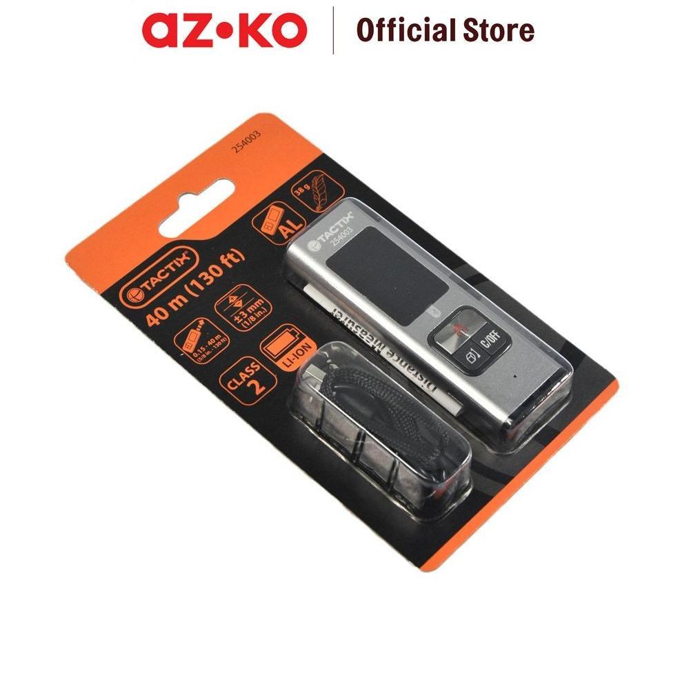 AZKO Tactix 40 mtr Meteran Laser Digital - Hitam Alat Pengukur Barang Alat Ukur Bangunan Measuring L