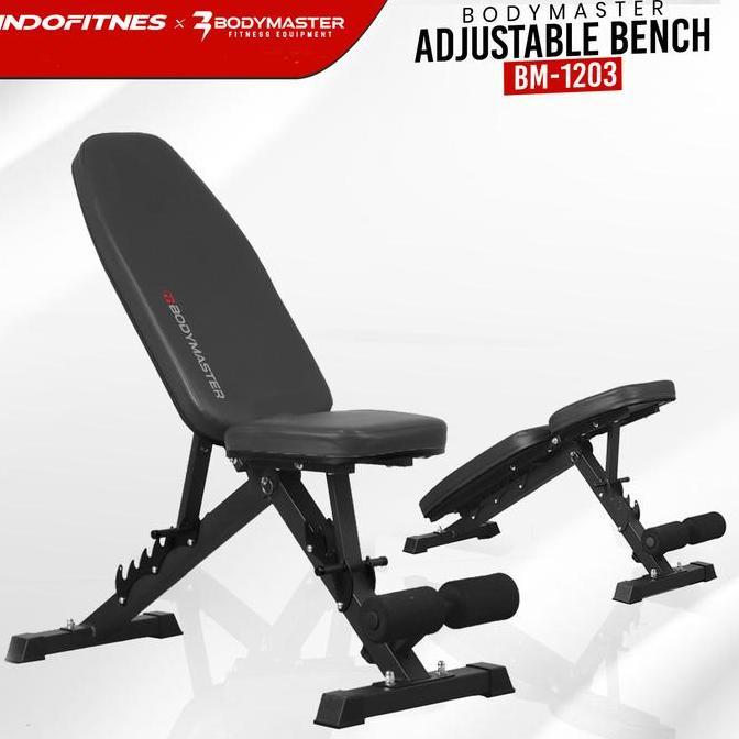 Bodymaster Adjustable Bench Bm-1203He Kursi Bangku Gym Fitness Bench Press Heavy Duty Adjustable Gym