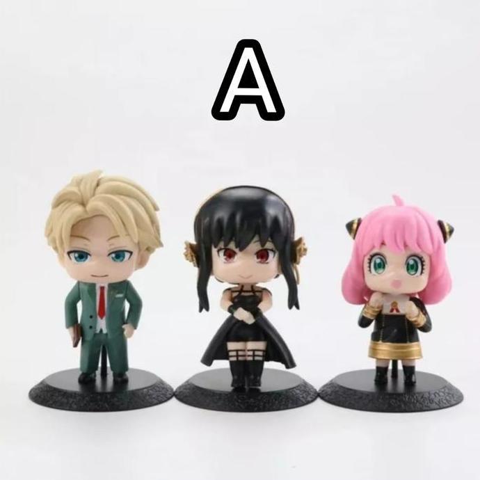 mainan - spy x family figure set 3 anya loid yor forger Diskon