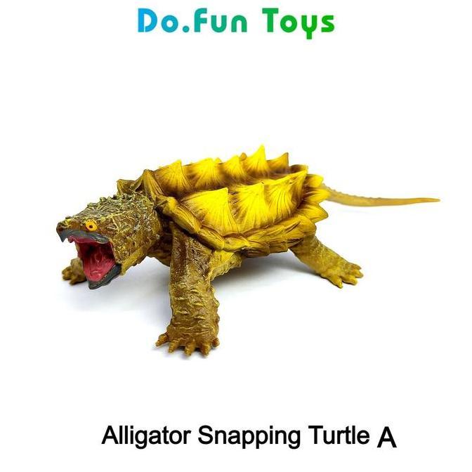 mainan - Alligator Snapping Turtle Animal Figure / Miniatur Kura-Kura Aligator Diskon