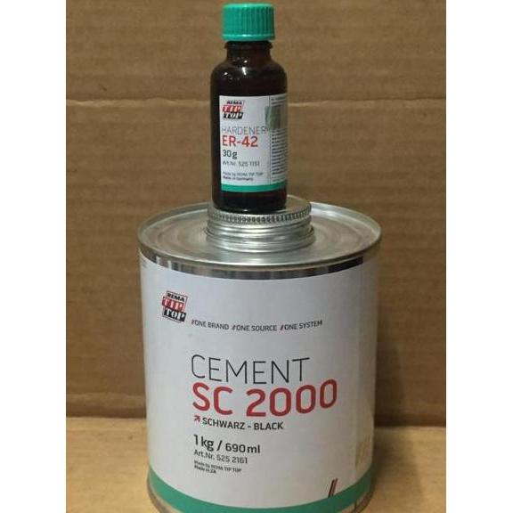 Fita - Lem Karet Tip Top Sc 2000(Resin 1Kg)+(Hardener 30Gr)