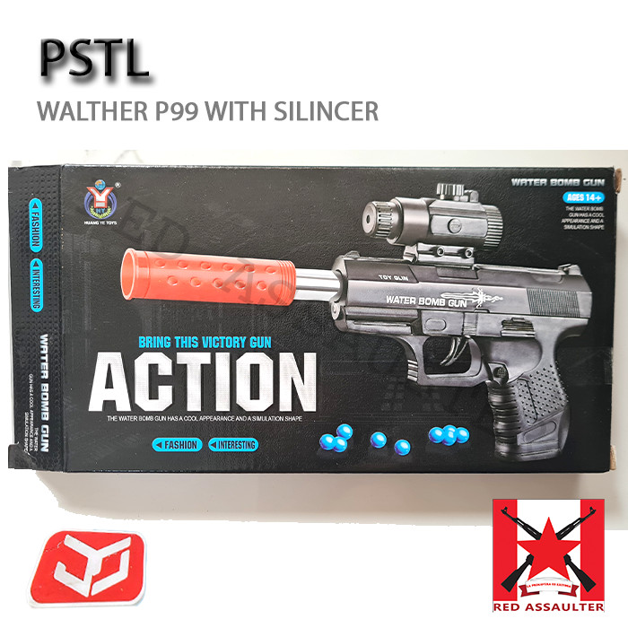 Pistol Mainan P 99 Water Gel Blaster WGB WGG Tembakan