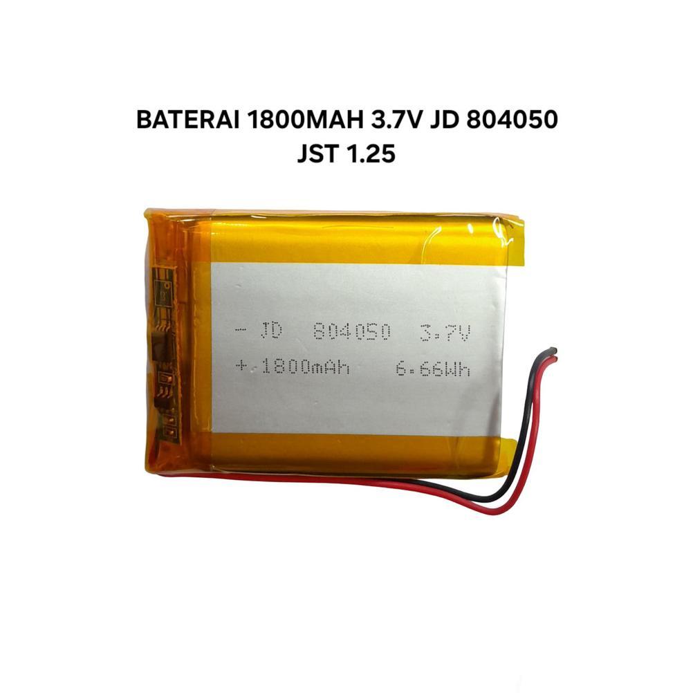 BATTERY BATERAI LIPO 1S 3.7V 3.7VOLT 1800MAH 804050 ELEKTRONIK BATERAI SPEKER RC MAINAN AS27