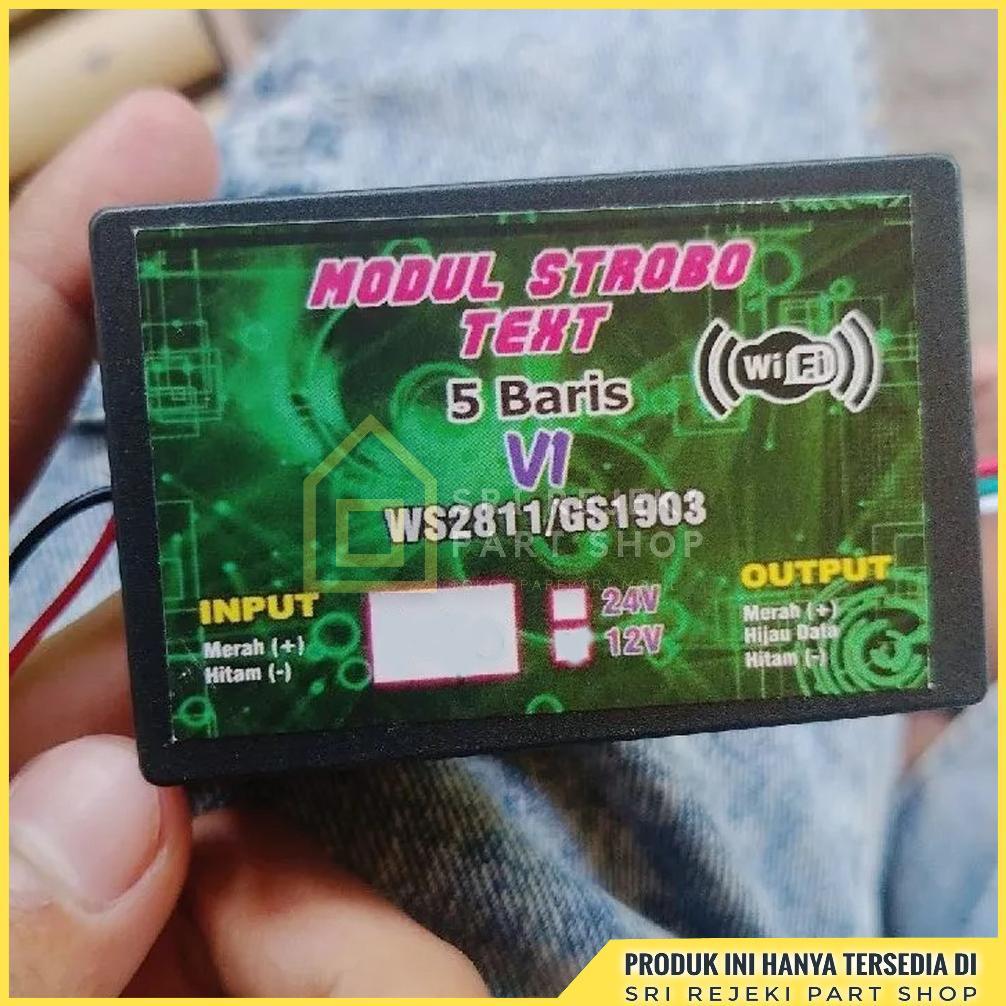 Best Seller Modul Strobo Running Text Android 4 & 5 Baris 12V 24V Truk Bus Pick Up Universal