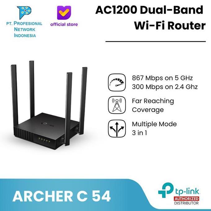 Tp-Link Archer C54 AC1200 Dual-Band Wi-Fi Router TpLink Archer C 54