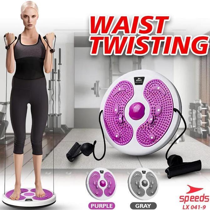Speeds Waist Twisting Jogging Body Plate Magnet Putar Trimmer Magnetic Alat Olahraga 041-9