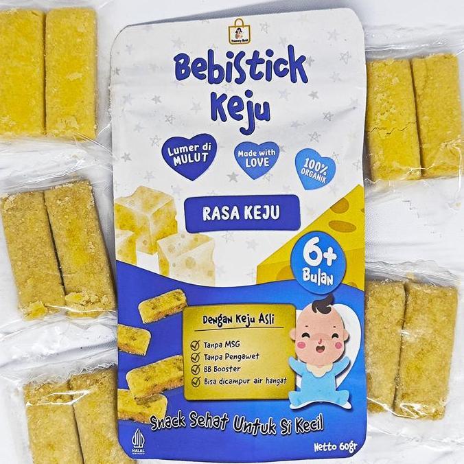 Bebistick Biskuit MPASI Alami, Rasa Keju Belcube Asli BB Booster Lumer di Mulut Tanpa MSG Tanpa Peng