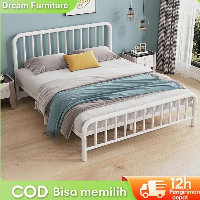 [ Al Faj ] Df-4- Ranjang Besi Tempat Dipan Besi Tidur Dipan Divan Besi Dipan Tempat Tidur Ranjang Be