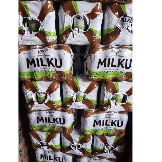 Mow- Milku Cokelat Isi 12 Botol @200Ml Pt Wings Food Susu Uht
