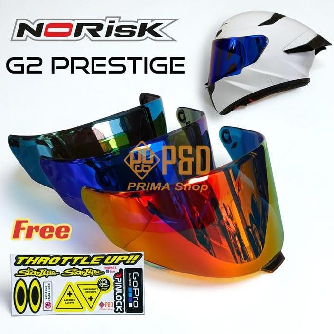 Kaca helm G2 Prestige Full Face, Flat Visor G2 Prestige