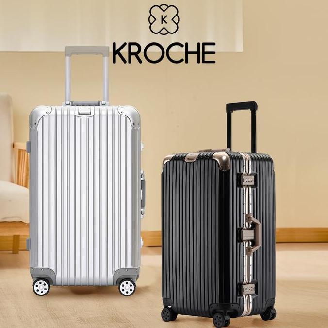Kroche - Koper Bagasi 22/32 Inch TSA Lock Koper Fiber Polycarbonate Tahan Banting