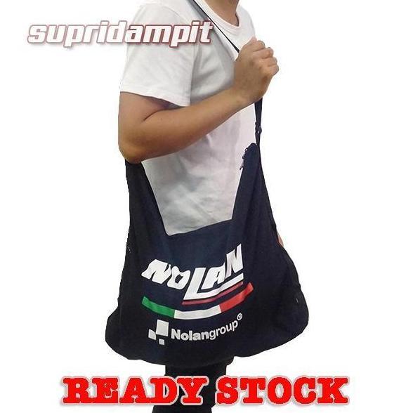 Tas Helm Slempang Logo Nolan Bahan Tebal Halus