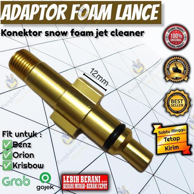 ADAPTOR FOAM LANCE / SAMBUNGAN NOZZLE FOAM LANCE BENZ,ORION,KRISBOW RESTOCK