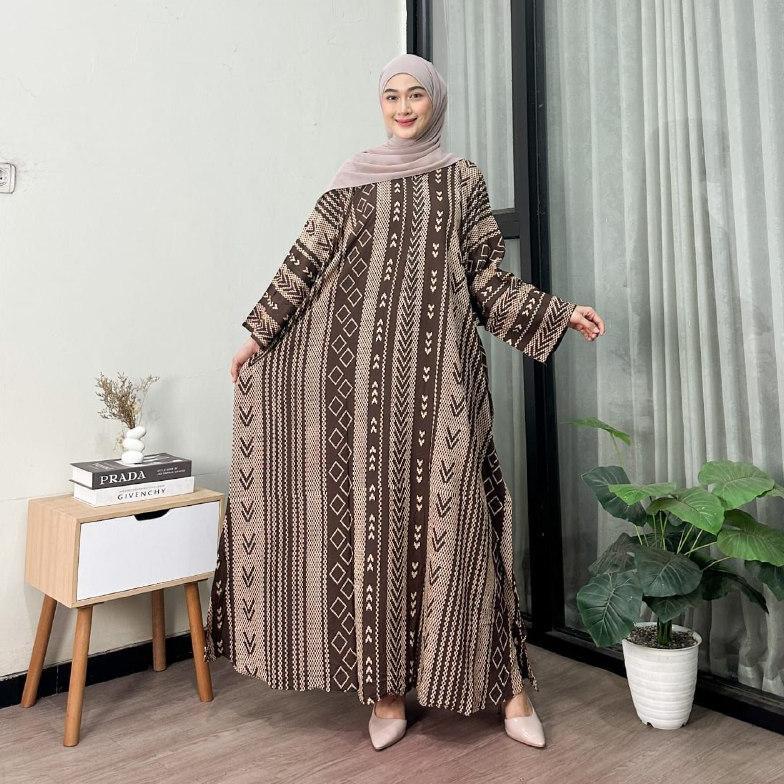 New Gamis Kaftan Motif Namira Motif Kain Rayon Daster Kaftan Busui Adem Motif Songket