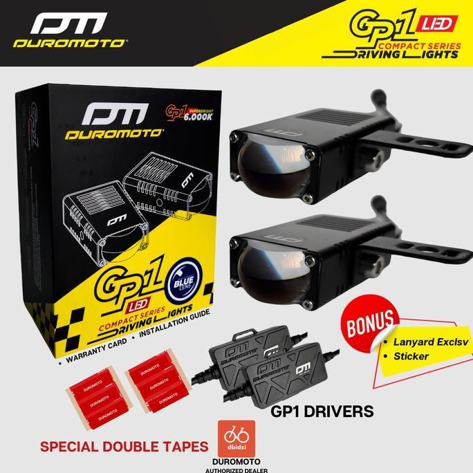 Promo Duromoto GP1 GP 1 Lampu Mini Foglamp LED Motor Adventure Blue Lens Diskon