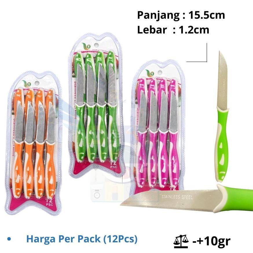 HOT SALE PISAU IKAN SET 12PCS PISAU BUAH PISAU SAYUR ALAT PEMOTONG SATU SET LENGKAP