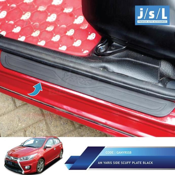 All New Yaris SillPlate Samping JSL/Side Scuff Plate Black