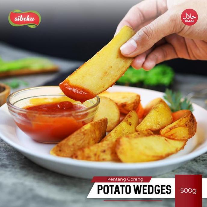 Newnature- Kentang Goreng Wedges/ Potato Wedges Halal 500Gr Frozen Food