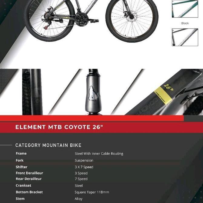 Terlaris Sepeda Gunung Mtb Element Coyote 26 & 27,5