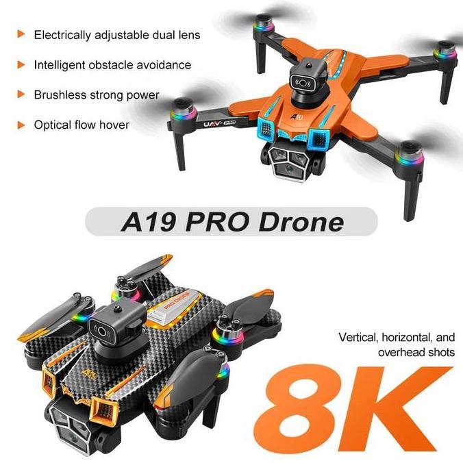S119 A19 Pro RC dengan Kamera 8K Layar 5.6" Remote dengan Layar Pengelapan Kendala 360 & Waktu Terba