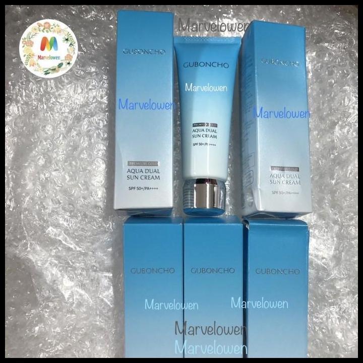 Terlaris Guboncho Premium Gold Aqua Dual Sun Cream Spf 50+/Pa++++ Original Korea