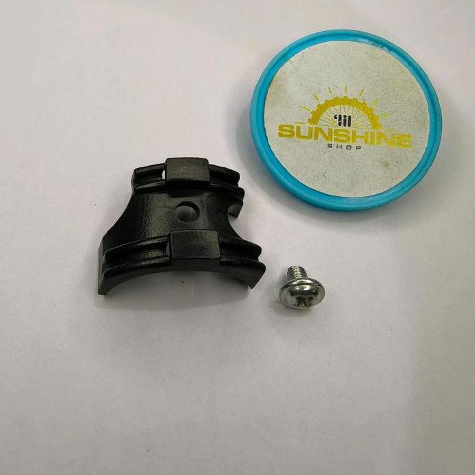 Klem Cable Guide Bawah Frame BB Bottom Bracket Jalur Kawat Inner Shifter PVC Plus Baut Sepeda MTB Fe