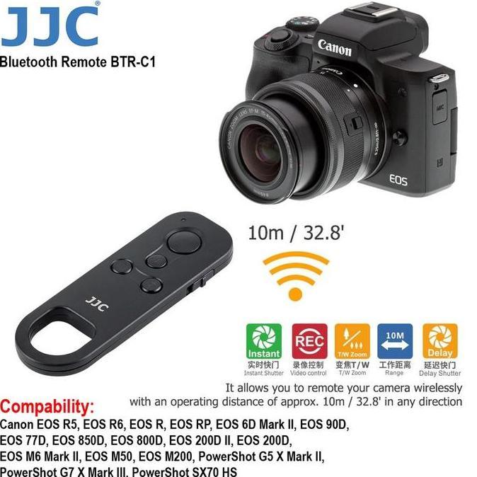 Wireless Bluetooth Remote Br-e1 BTR-C1 Canon M50 Mark II EOS R5 800D