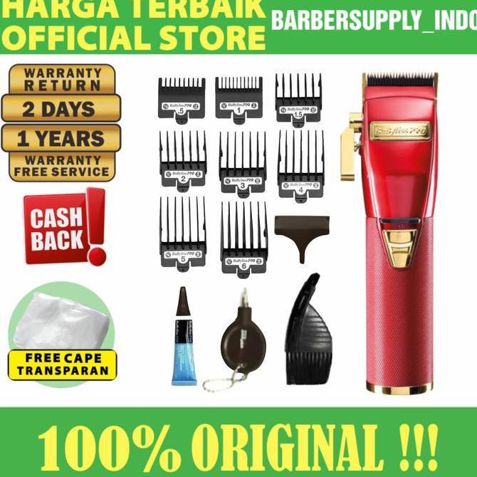 BABYLISS PRO CLIPPER FX RED ORI / MESIN ALAT CUKUR RAMBUT ORIGINAL