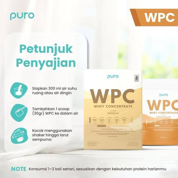 PURO Whey Protein Concentrate WPC WPRO 300g