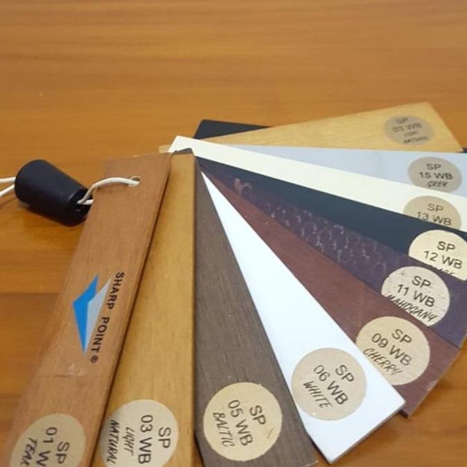 SHARPPOINT Wooden Blind 25mm Krey Kayu Horizontal Premium Tirai Jendela Minimalis Elegan Krey Kayu H