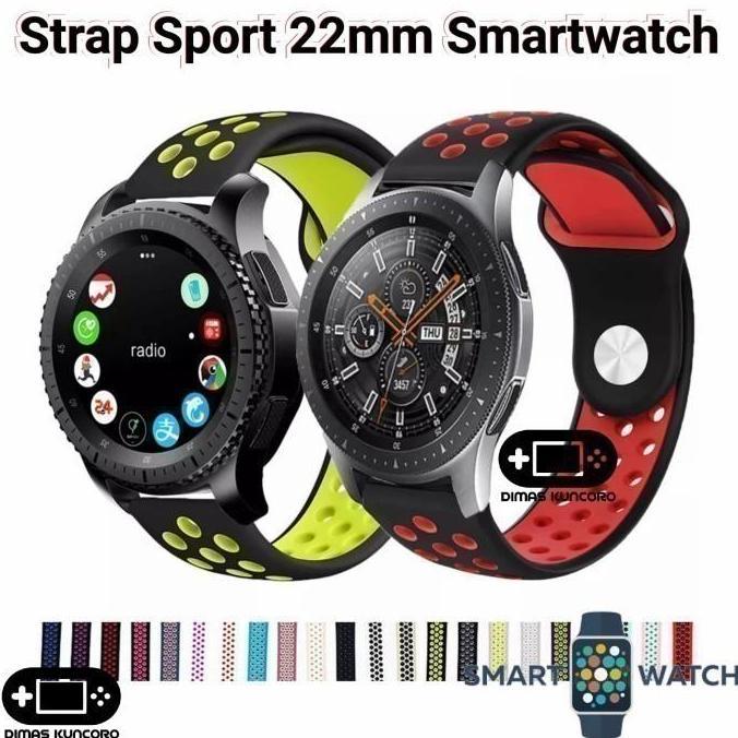 Strap Sport 22mm Silicone Fossil Gen 3 Explorist Gold Silikon Tali