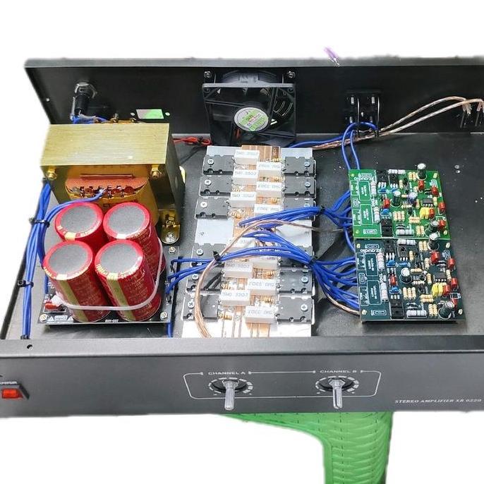 Amplifier Rumah Power Rakitan 10A CT 42/45 Driver 400Watt Stereo untuk Audio Dalam Ruangan