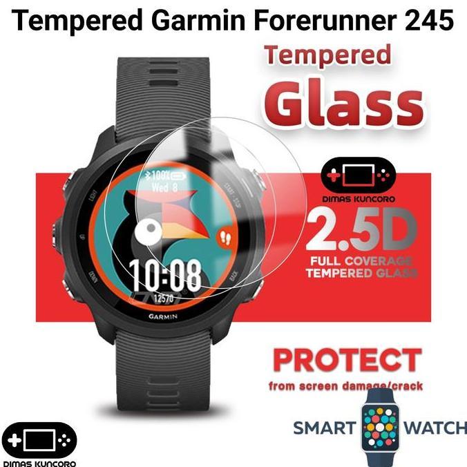 Tempered Garmin Forerunner 245 anti gores glass screen guard fr245 fr 245 music