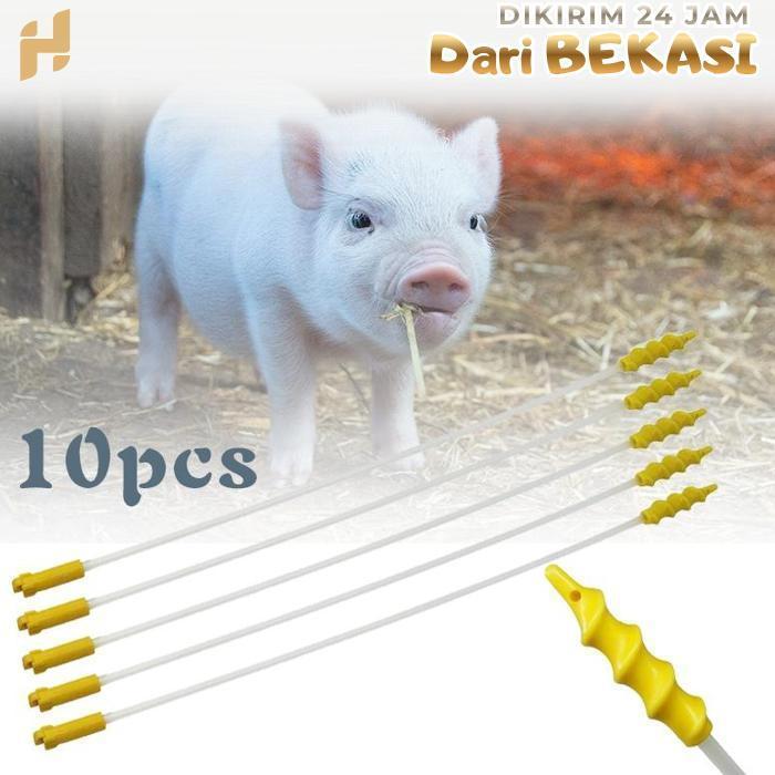 10pcs Kateter Babi Foam Alat Ib Babi Kateter Babi Spiral Catheter Kateter Inseminasi Buatan Babi Spi