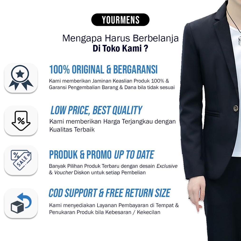 Diskon Setelan Jas Hitam Pria - Jas Nikah Formal 5In1 - Executive Black Full Furing Nikayu