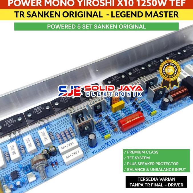 KIT POWER YIROSHI X10 1250W POWER AMPLIFIER X 10 TR SANKEN ASLI-LEGEND
