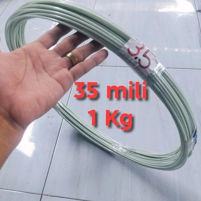 Jeruji Fiber 3,5 mm Putih 1 Kg Sangkar Kandang Layangan Dongdang Bahan Elastis Kuat Anti Patah Tahan