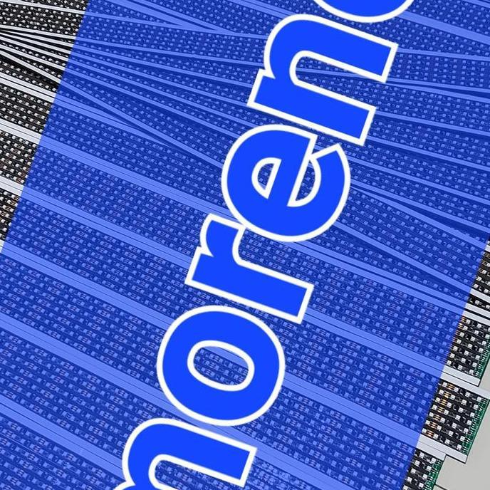 strobo running text 7 baris ws2812b