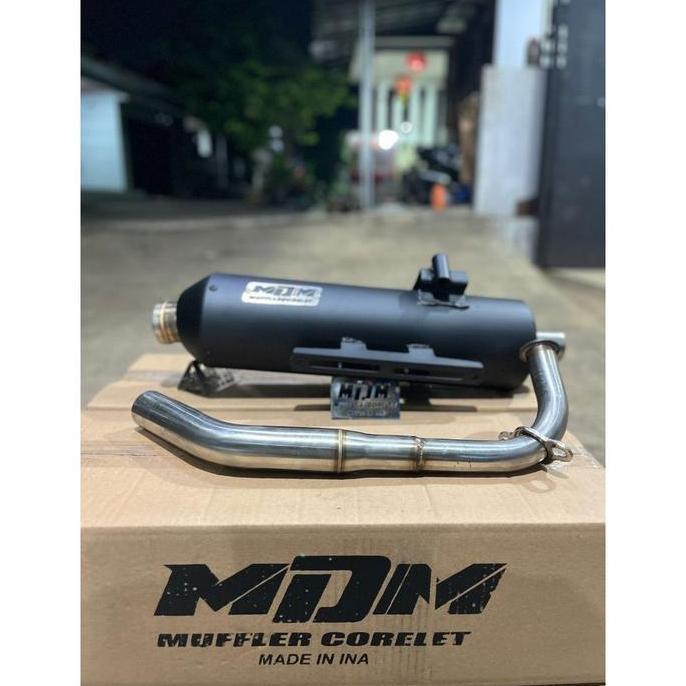 MDM RACING MUFFLER Ready kenalpot MDM Std Racing Vario New, Vario OLD, Vario 160, Beat tabung vario,