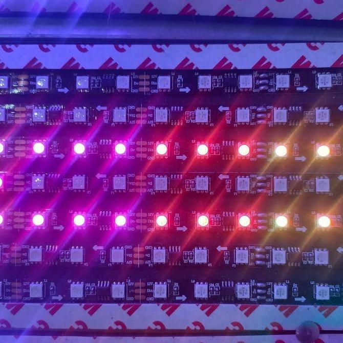 Lampu led variasi mobil RUNNING TEXT 7 baris emoji ganti text via android Car Hiasan Kendaraan