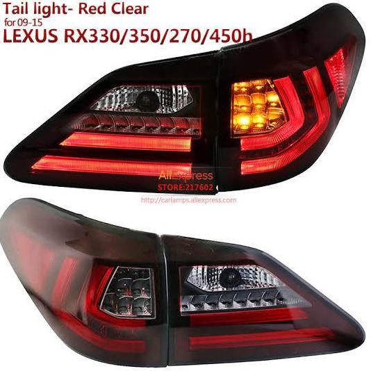 Stoplamp Lexus RX270 2009-2015 LED BAR Sequential RED Clear