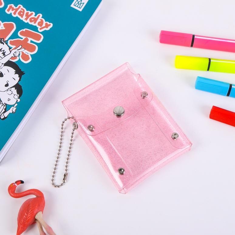 HEMAT Glitter PVC Jelly Mini Card Pouch / Dompet Kartu