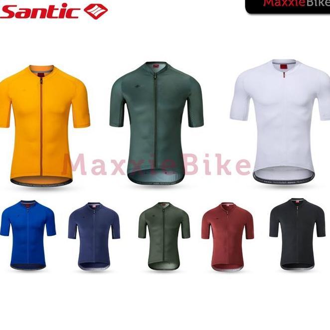Santic Azuni Jersey Sepeda Pria Lengan Pendek Wm0C56 Santic Men Cycling Short Sleeve Jersey