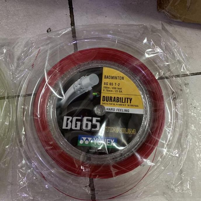TERMURAH - Senar raket Badminton 65Ti 65 TITANIUM ROLL