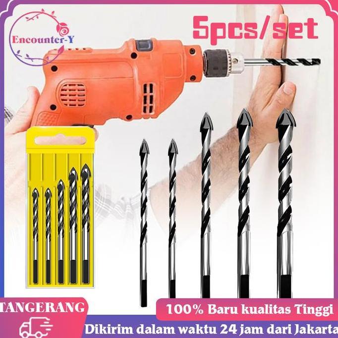 HATSUD 5pcs/set Mata Bor Kaca Keramik Granit Mata Bor Granit granit keramik