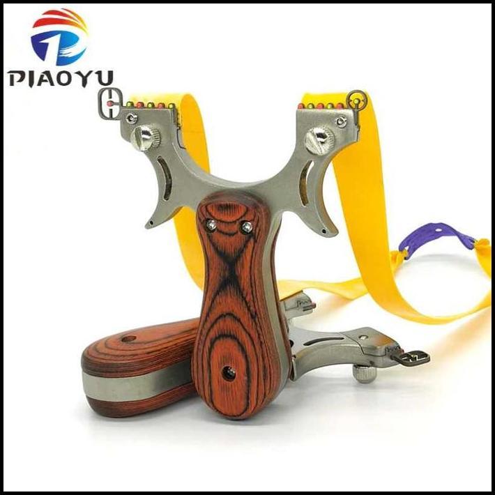Ketapel Kayu Logam Stainless Katapel Metal Slingshot Hunting